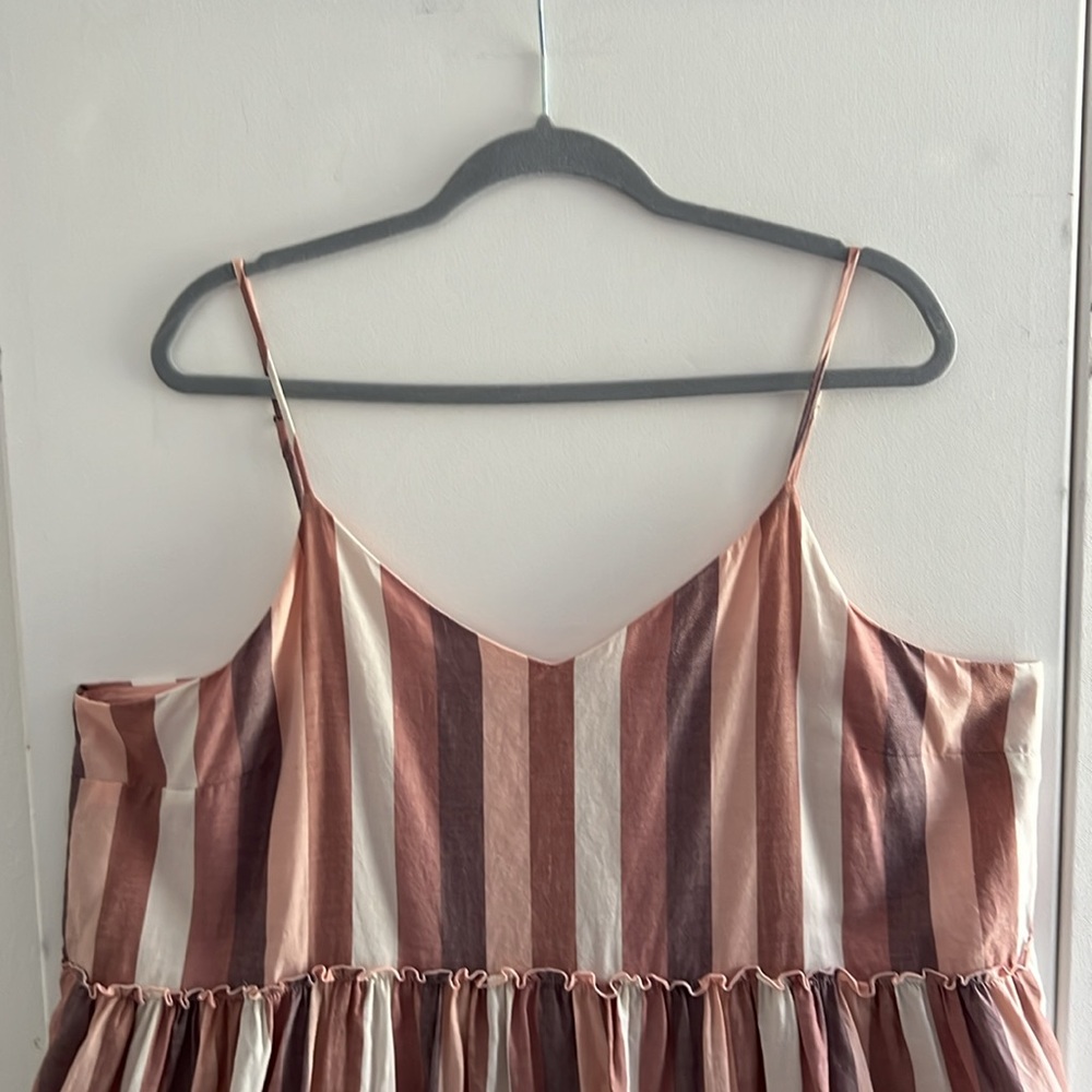 36. Madewell Mini A-Line Dress/Tunic with Thin Adjustable Straps - Picture 3 of 16